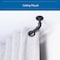 Sun Zero Sun Zero Bronn Industrial 3/4" Room Darkening Curtain Rod, 36-66", Matte Black SN47073E - alternate 6